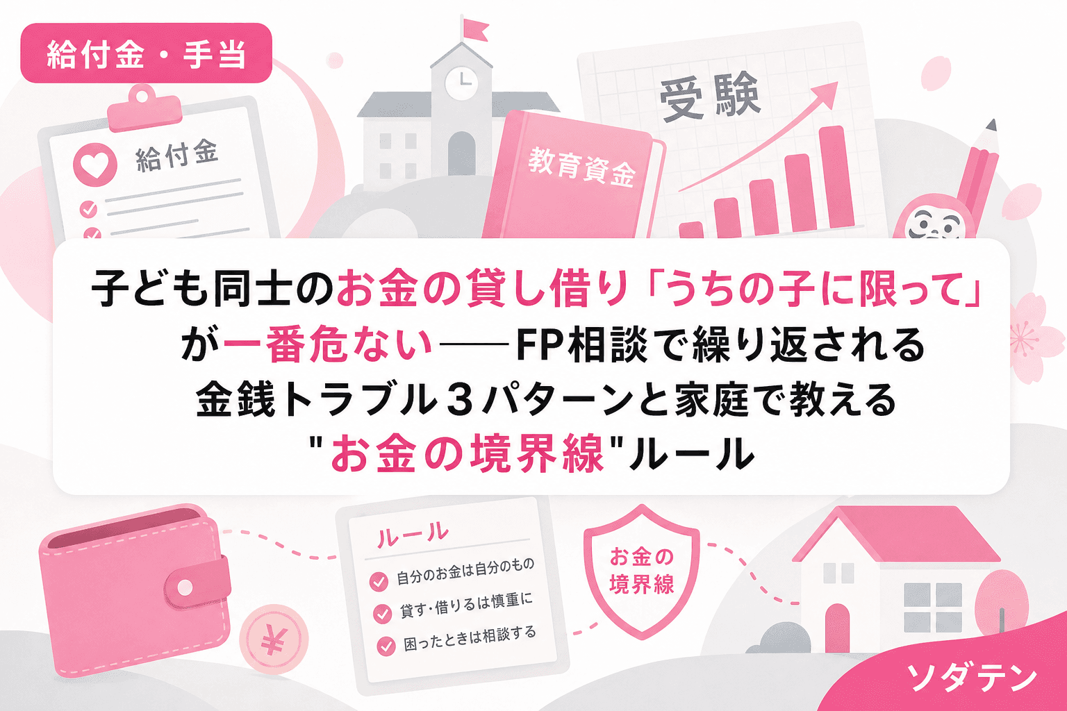 子ども同士のお金の貸し借り「うちの子に限って」が一番危ない──FP相談で繰り返される金銭トラブル3パターンと家庭で教える"お金の境界線"ルール